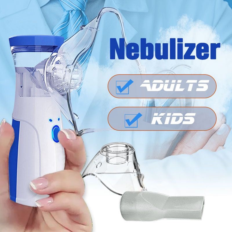 Portable Mini Mesh Nebulizer Silent & Efficient Inhaler for Kids & Adults